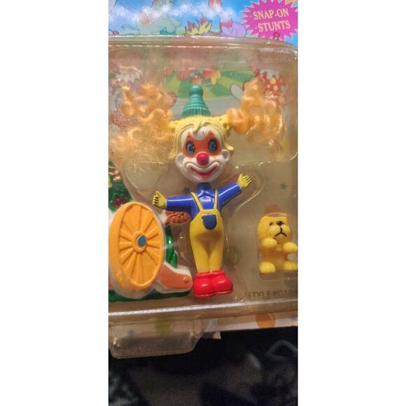My Clown Show Snap On Stunts Toy Figure Unopened Vintage Rare! New In Package - Picture 4 of 10